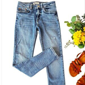 Zara Women's Super Skinny Jeans Size 6 Blue Denim Stretchy Casual Classic Fall